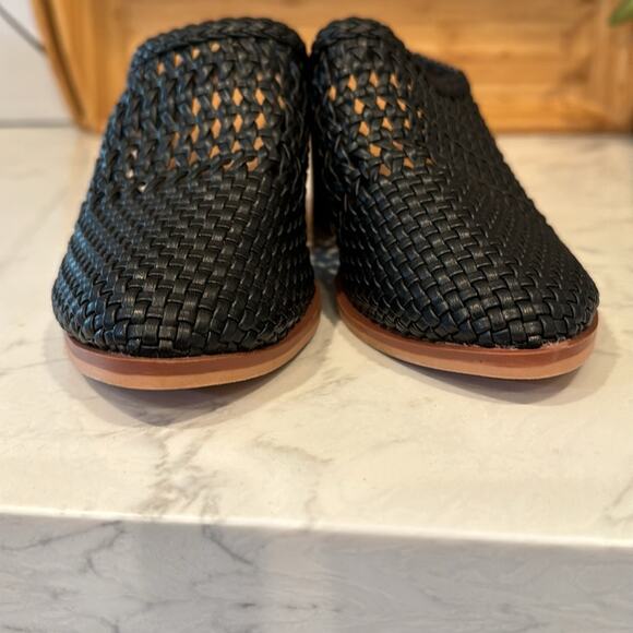 Time and Tru Woven Heeled Mules Black Memory Foam Comfort summer office size 6.5 - Picture 5 of 10